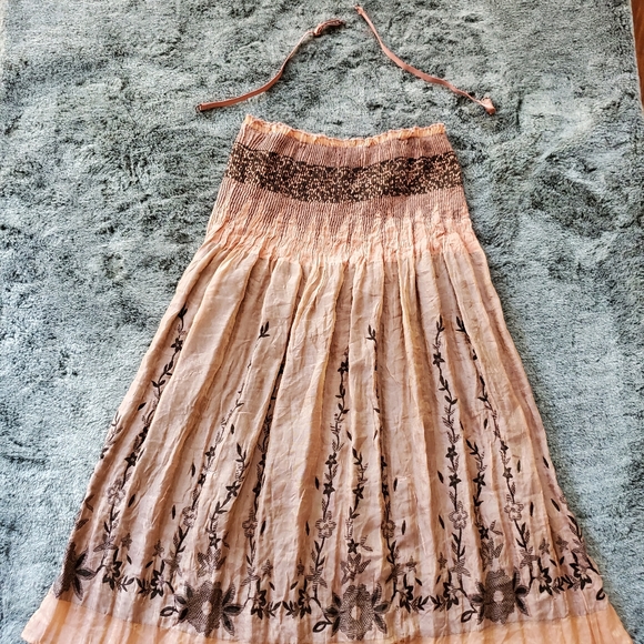 ANTHROPOLOGIE LAPIS GIRL BOHO DRESS / TOP / SKIRT 6/6X - Picture 2 of 9